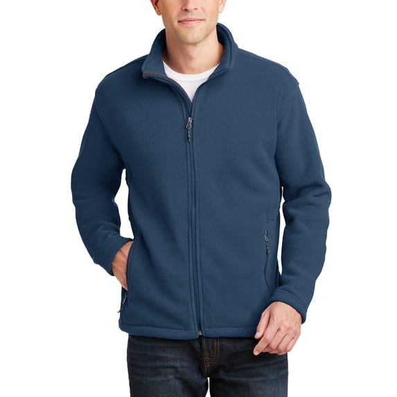 JustBlanks Value Fleece Jacket with Twill Taped Neck Adjustable Hem 100 Polyester Multiple Colors