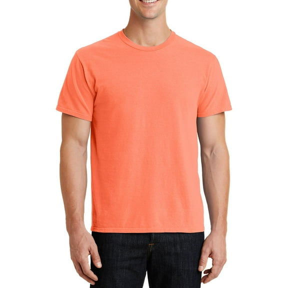 JustBlanks Beach Wash Garment Dyed Ring Spun Cotton Short Sleeve Crewneck T Shirt