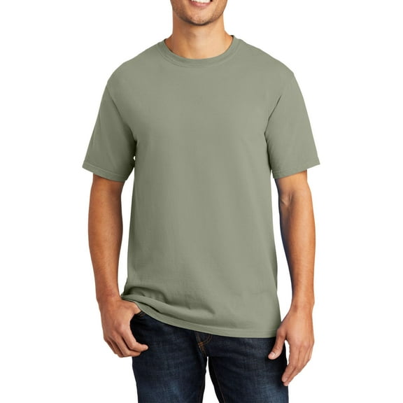 JustBlanks Beach Wash Garment Dyed Ring Spun Cotton Short Sleeve Crewneck T Shirt