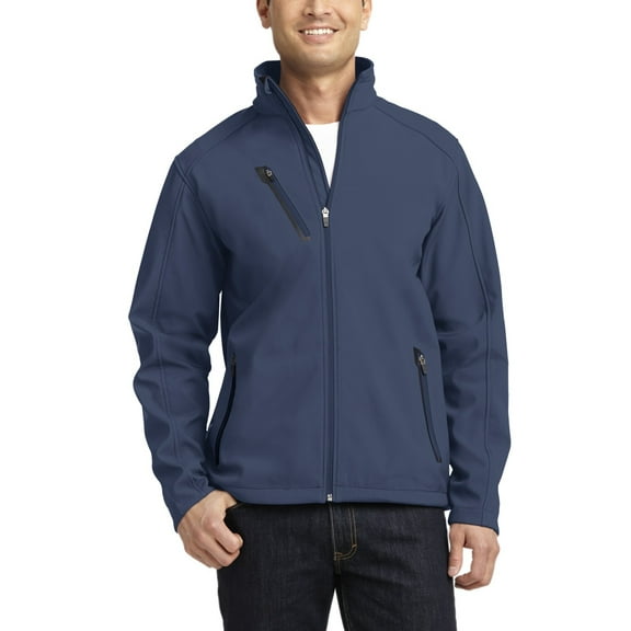 JustBlanks Mens Welded Soft Shell Jacket Full Zip Water Resistant Microfleece Lined Stand Collar