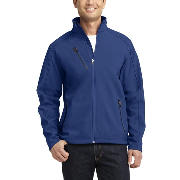 JustBlanks Mens Welded Soft Shell Jacket Full Zip Water Resistant Microfleece Lined Stand Collar