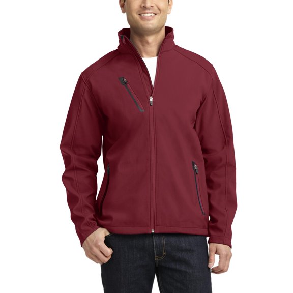 JustBlanks Mens Welded Soft Shell Jacket Full Zip Water Resistant Microfleece Lined Stand Collar