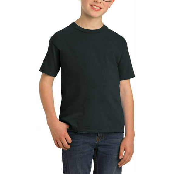 JustBlanks Youth Garment Dyed Beach Wash Soft Cotton Crew Neck Short Sleeves T Shirt