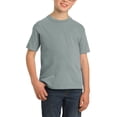 thumbnail image 1 of JustBlanks Youth Garment Dyed Beach Wash Soft Cotton Crew Neck Short Sleeves T Shirt, 1 of 1
