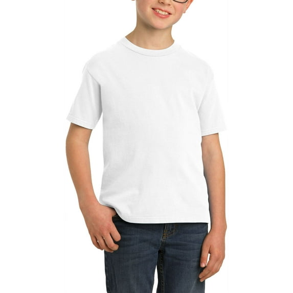 JustBlanks Youth Garment Dyed Beach Wash Soft Cotton Crew Neck Short Sleeves T Shirt