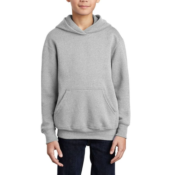 JustBlanks Youth Core Fleece Pullover Hooded Sweatshirt