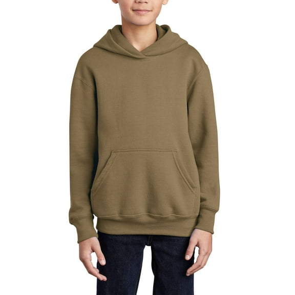 JustBlanks Youth Core Fleece Pullover Hooded Sweatshirt