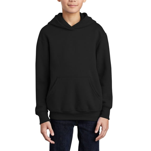 JustBlanks Youth Core Fleece Pullover Hooded Sweatshirt