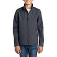 thumbnail image 1 of JustBlanks Youth Soft Shell Jacket Polyester Microfleece Lined Full Zip Water Resistant Wind Resistant Stand Collar, 1 of 1