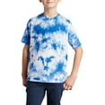 thumbnail image 1 of JustBlanks Youth Crystal Tie Dye 100 Cotton Rib Knit Collar Short Sleeves Vibrant Colors T Shirt, 1 of 1