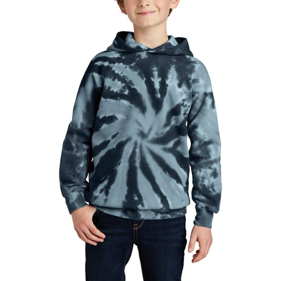 JustBlanks Youth Tie Dye Pullover Hoodie Cotton Polyester Fleece Crew Neck Long Sleeve Sweatshirts