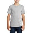 thumbnail image 1 of JustBlanks Youth Core Blend Rib Knit Collar Short Sleeve T Shirt, 1 of 1