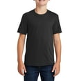 thumbnail image 1 of JustBlanks Youth Core Blend Rib Knit Collar Short Sleeve T Shirt, 1 of 1