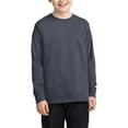 thumbnail image 1 of JustBlanks Youth Long Sleeve Core Cotton Rib Knit Crewneck Classic Fit T Shirt, 1 of 1