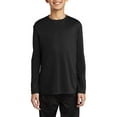 thumbnail image 1 of JustBlanks Youth Long Sleeve Performance T Shirt 100 Polyester Crewneck Moisture Wicking, 1 of 1