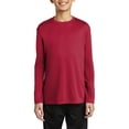 thumbnail image 1 of JustBlanks Youth Long Sleeve Performance T Shirt 100 Polyester Crewneck Moisture Wicking, 1 of 1