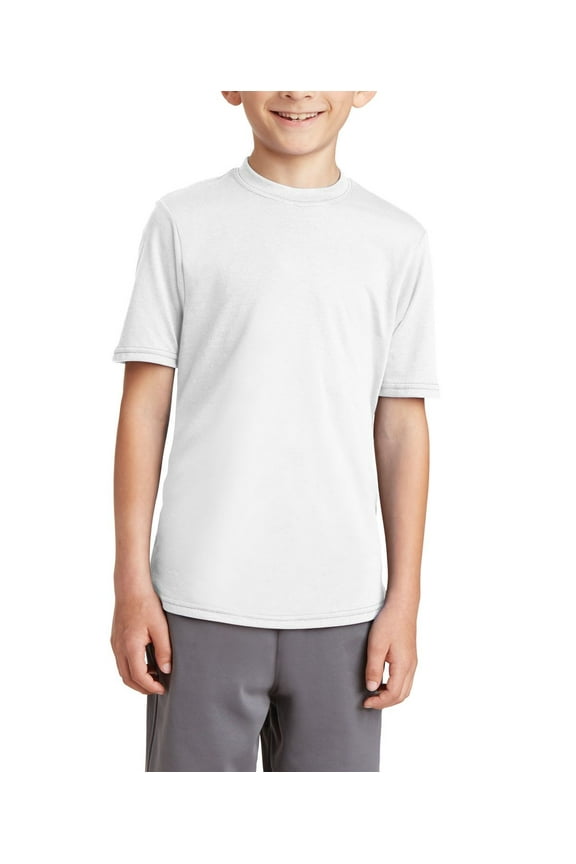 Youth Performance Blend Moisture Wicking Cotton Poly Classic Fit T Shirt
