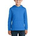 thumbnail image 1 of JustBlanks Youth Performance Pullover Hoodie 100 Polyester Fleece Moisture Wicking Front Pocket, 1 of 1