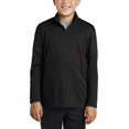 thumbnail image 1 of JustBlanks Youth Lightweight 1 4 Zip Pullover Moisture Wicking Polyester Cadet Collar, 1 of 1