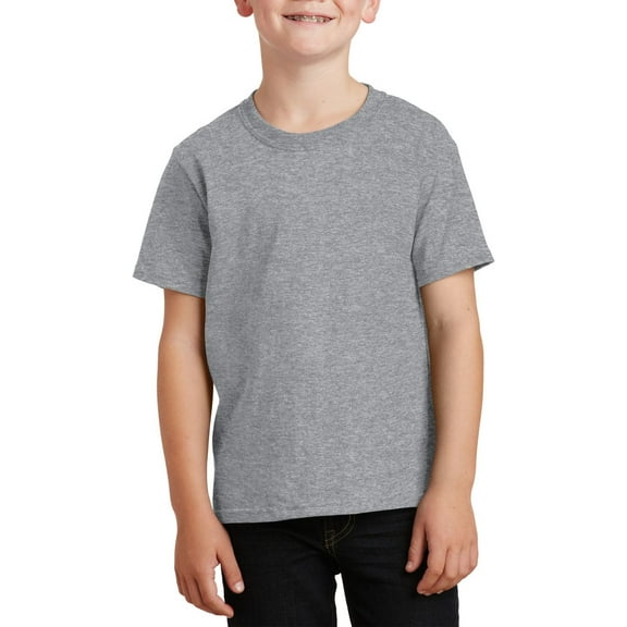 JustBlanks Youth Core Cotton Classic Fit Crew Neck Short Sleeves T Shirt