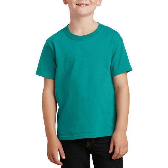 JustBlanks Youth Core Cotton Classic Fit Crew Neck Short Sleeves T Shirt