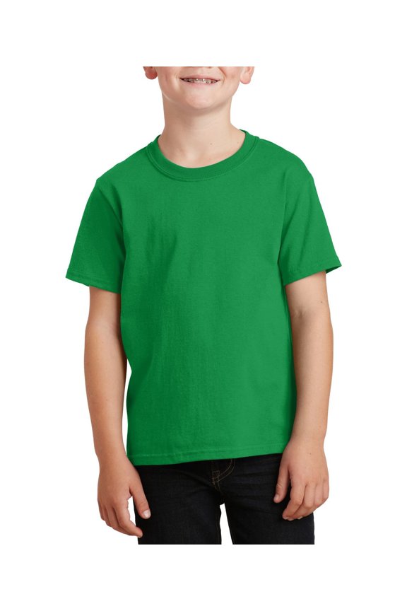 Youth Core Cotton Classic Fit Crew Neck Short Sleeves T Shirt