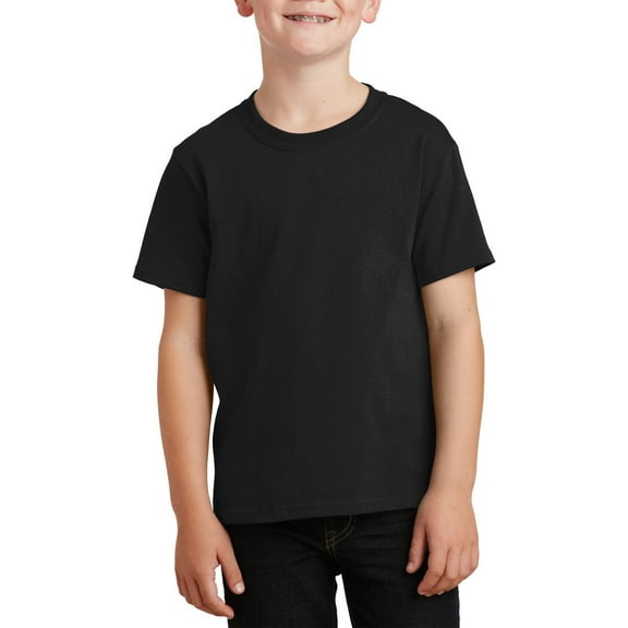 JustBlanks Youth Core Cotton Classic Fit Crew Neck Short Sleeves T Shirt