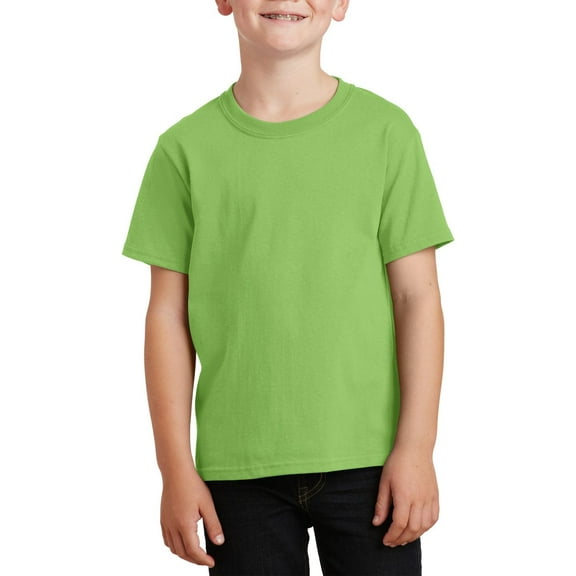 JustBlanks Youth Core Cotton Classic Fit Crew Neck Short Sleeves T Shirt