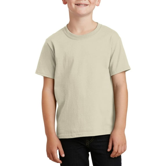 JustBlanks Youth Core Cotton Classic Fit Crew Neck Short Sleeves T Shirt