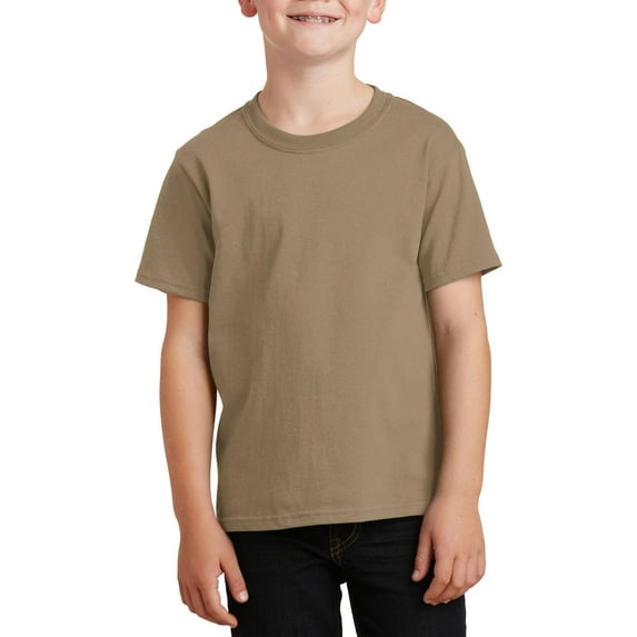 JustBlanks Youth Core Cotton Classic Fit Crew Neck Short Sleeves T Shirt