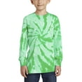 thumbnail image 1 of JustBlanks Youth Tie Dye Long Sleeve Cotton Soft Vibrant Comfortable T Shirt, 1 of 1