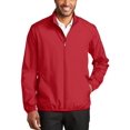 thumbnail image 1 of JustBlanks Mens Lightweight Full Zip Wind and Water Resistant Jacket with Cadet Collar, 1 of 1