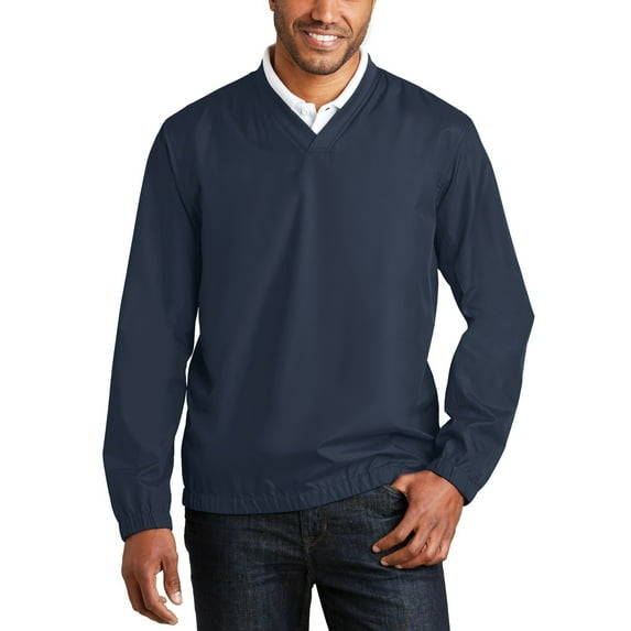 JustBlanks Zephyr V Neck Pullover Lightweight Wind Resistant Polyester Sweatshirt
