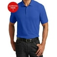 thumbnail image 1 of JustBlanks Core Classic Pique Polo Flat Knit Collar Cuffs 3 Button Placket, 1 of 1