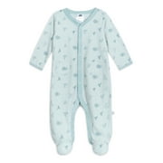 Just Born Baby Boy Sleep 'N Play Footed Pajamas (0/3-6/9 Months)