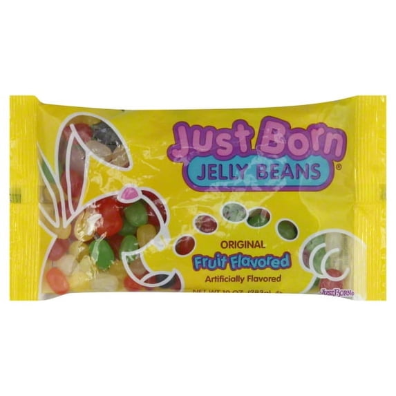 Just Born Jelly Beans, 10 oz bag of original fruit flavored chewy candy for Easter baskets