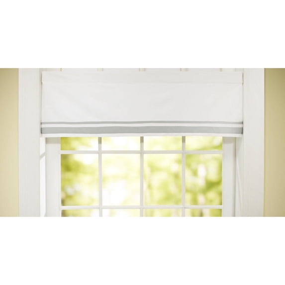 Just Born Window Valance - Gray