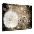 thumbnail image 1 of Just Breathe Dandelion and Butterfly Decor Canvas Poster Canvas Painting Wall Art Hanging Picture Gift Bedroom Home Aesthetic Decoration (Unframed,12×16inch), 1 of 5