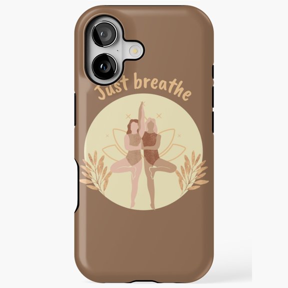 Just Breathe Inspiration Case for iPhone 17 16 15 14 13 12 11 Pro Max