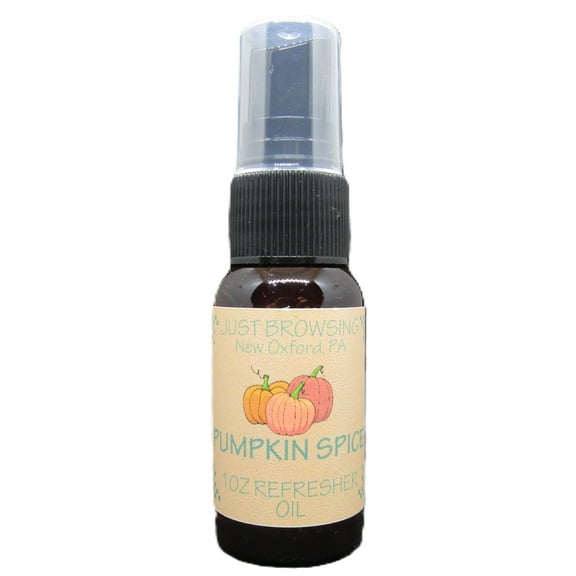 Just Browsing Potpourri Refresher Oil Spray | 1-Ounce Bottle | Long-Lasting Pumpkin Spice Fragrance | Easy-to-Use Potpourri Scent Booster for Fall Home Dcor, Air Freshening & Seasonal Aromas
