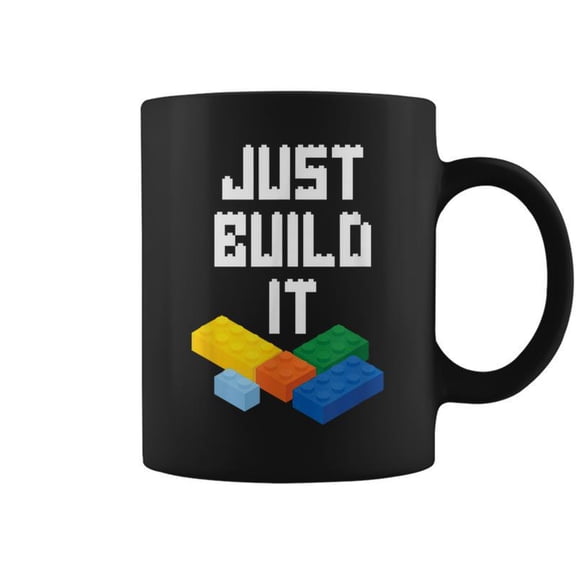 Just Build It Master Builder Building Blocks Toy Bricklayer Coffee Mugs