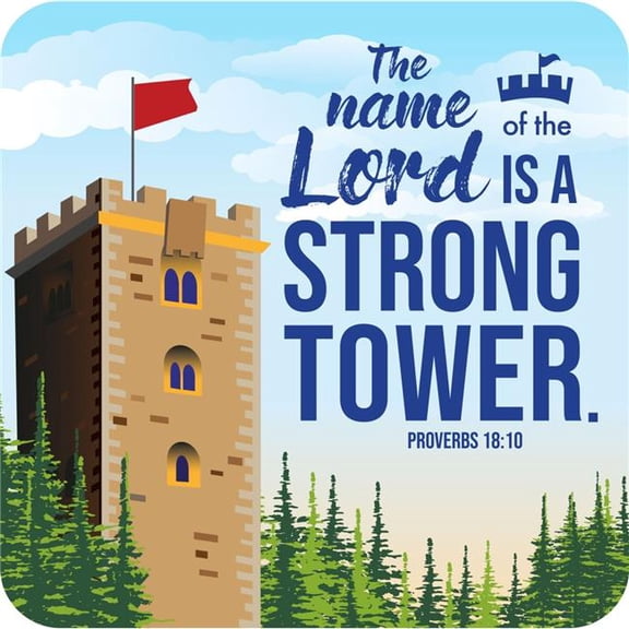 Just Cards Direct 571388 Coaster - Strong Tower - Pack of 6