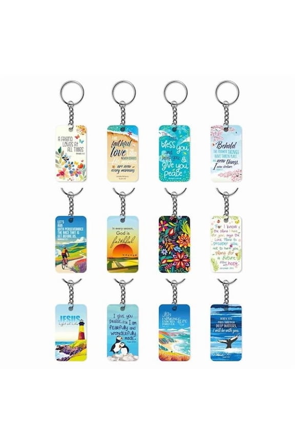 571553 12 x 1 in. Keychain - Multipack