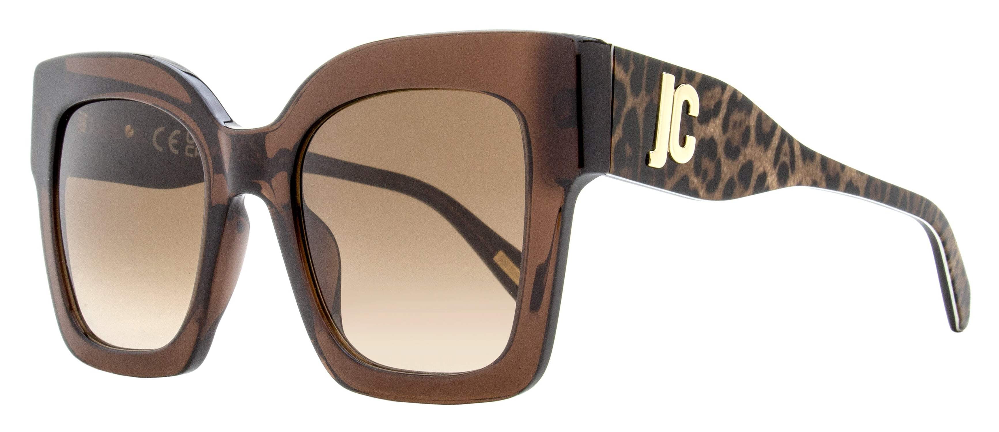 Just Cavalli Square Leopard Sunglasses SJC019K 0AAK Brown  display picture 1