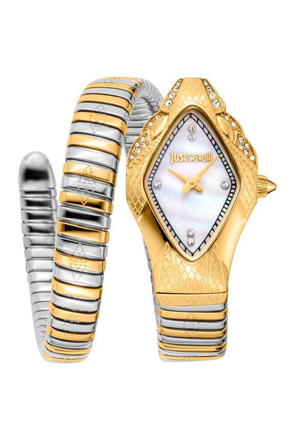 Women's Ferocious Snake White Dial Watch - JC1L306M0065