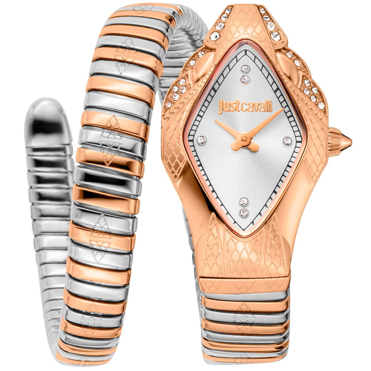 Just Cavalli Women\'s R725110651 Quartz Silver Dial - Chrome - Leather Brown Band Just Cavalli main image 4
