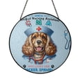 thumbnail image 1 of Just a Certified Nursing Assistant Cna Who Loves Her Cocker Spaniel Stained Glass Suncatcher Cockers Dog Lover Gifts Window Hanging Sign Decor - 00003, 1 of 5