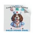 thumbnail image 1 of Just a Certified Nursing Assistant Cna Who Loves Her English Springer Spaniel Cutout Transfer Sticker Springers Dog Lover Gifts Transparent Decal Art Decor - 00003, 1 of 5