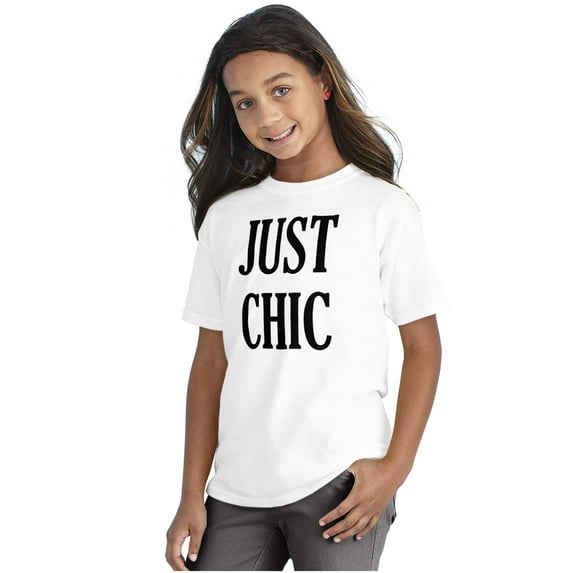 Just Chic Stylish Pretty Trendy Girls Kids T Shirt Tees Teen Brisco Brands S