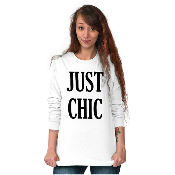Just Chic Stylish Pretty Trendy Women's Long Sleeve T Shirt Brisco Brands X